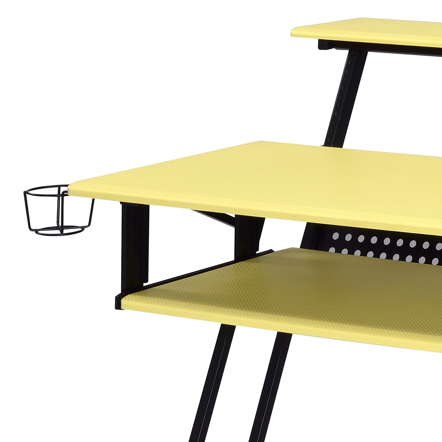 Suitor - Music Recording Studio Desk - Black / Yellow Acme