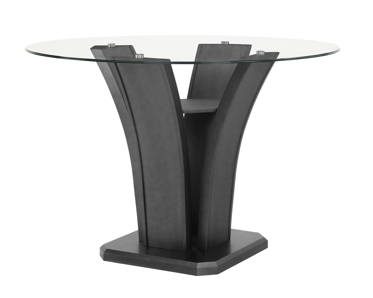 Camelia - Counter Height Table - Glass - Gray Crown Mark