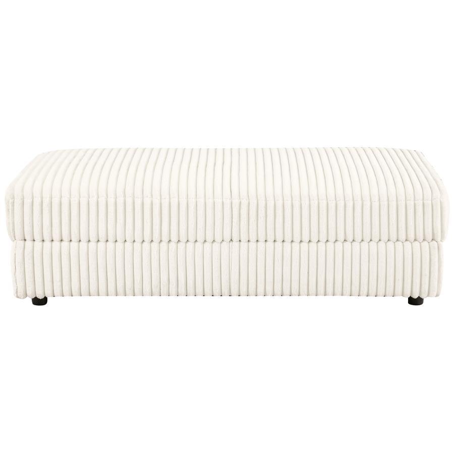 Emberson - Upholstered Rectangular Storage Ottoman - Ivory Coaster Fine Furniture
