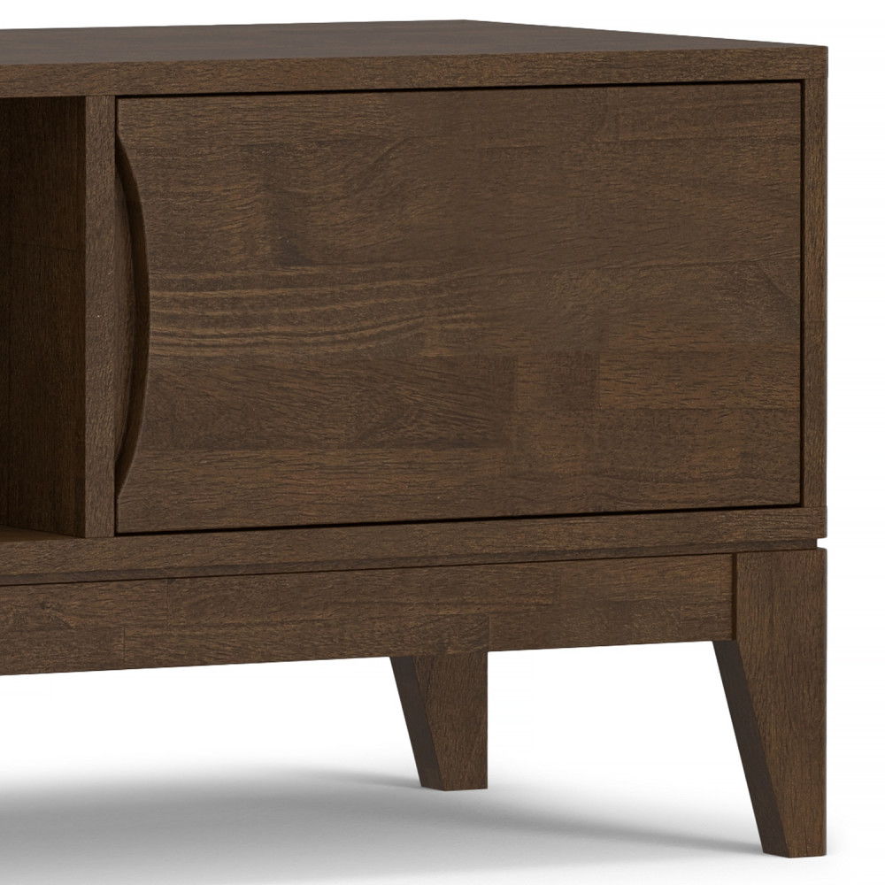 Harper - Low TV Media Stand - Walnut Brown Simpli-Home