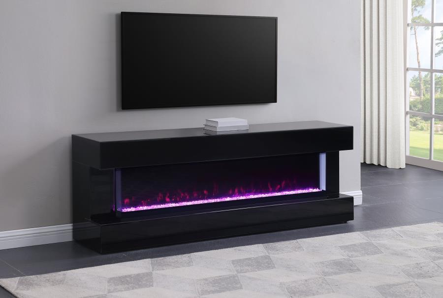 Vallerie - TV Stand With Visual Flame Box Coaster Fine Furniture