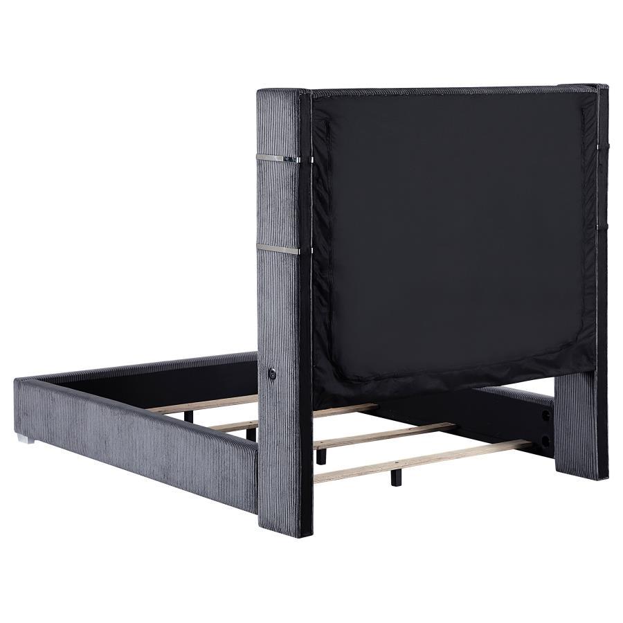 Tisdall - Upholstered Fireplace Bed Coaster Fine Furniture