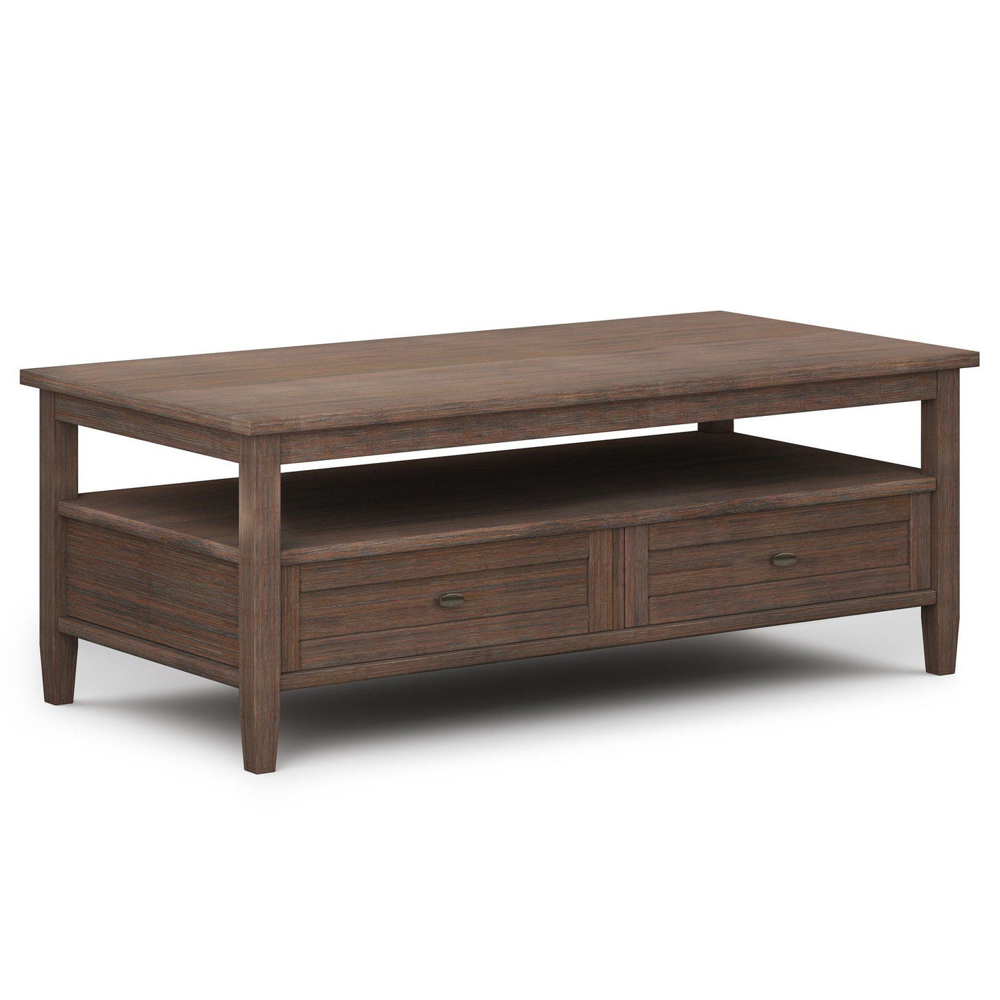 Warm Shaker - Coffee Table - Farmhouse Brown Simpli-Home