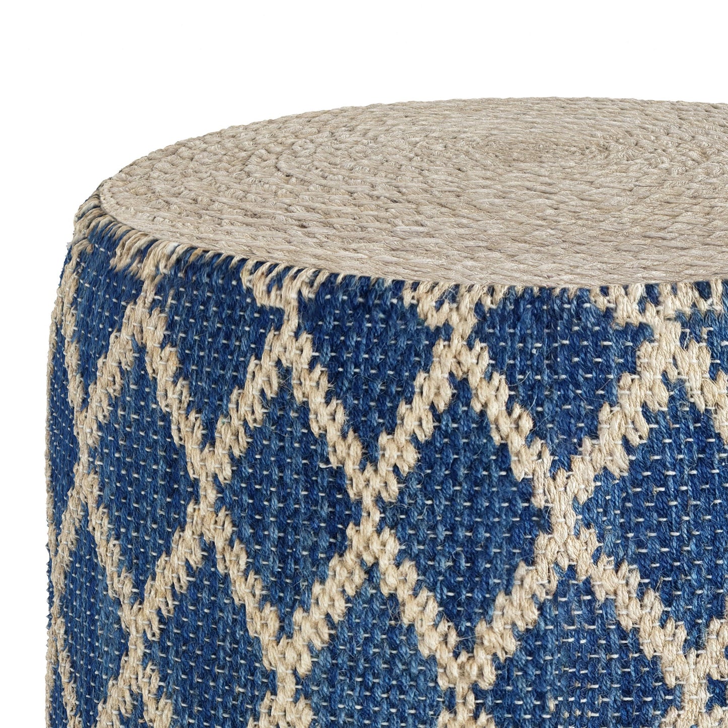 Edgeley - Handcrafted Round Pouf Simpli-Home