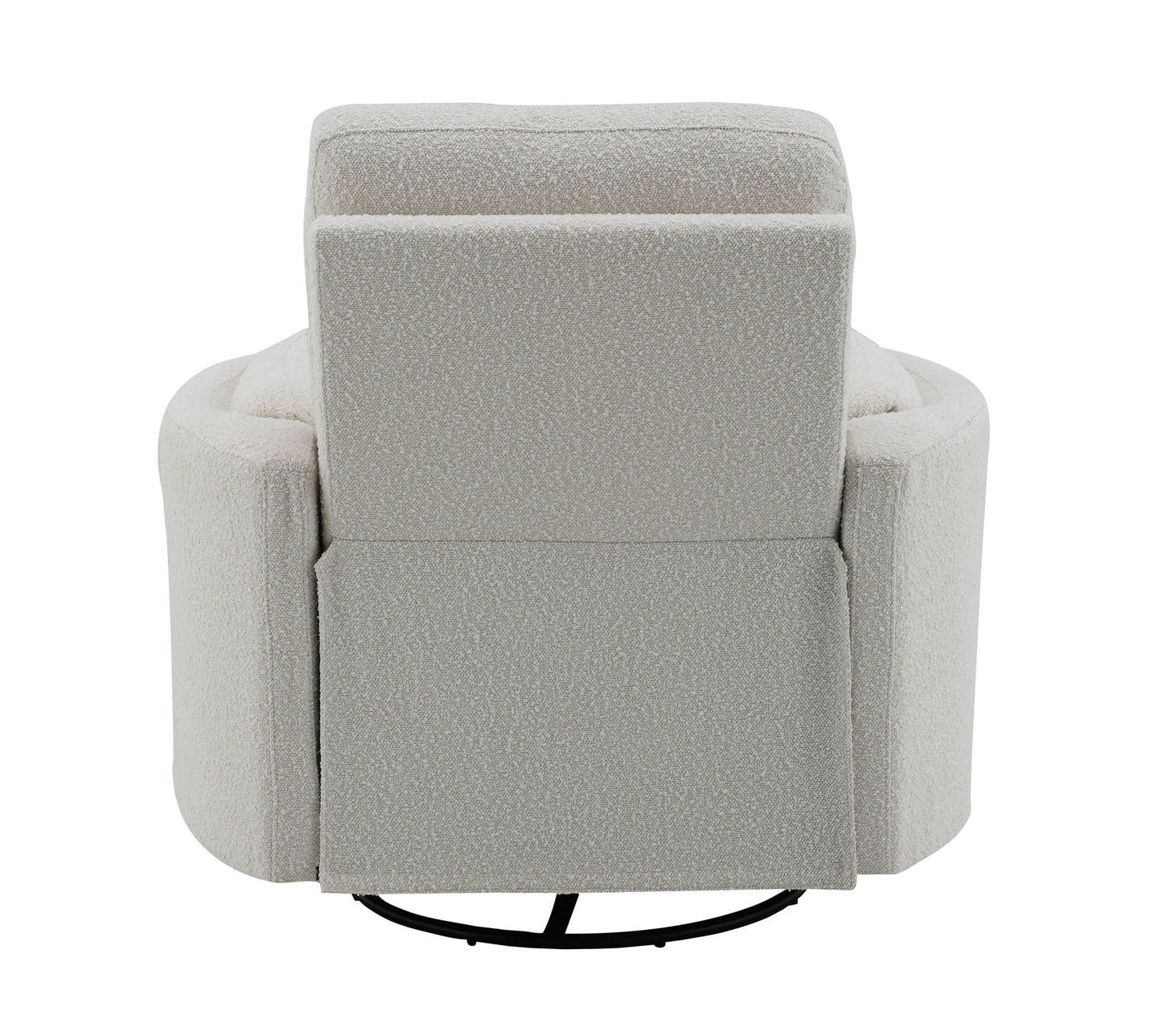 Sagen - Chenille Glider Recliner With Swivel Acme