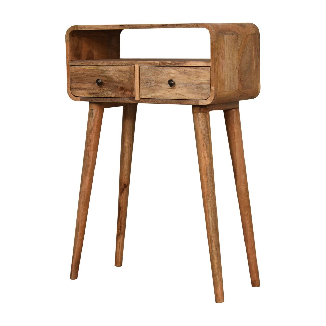 Curved Chestnut Console Table Artisan Furniture