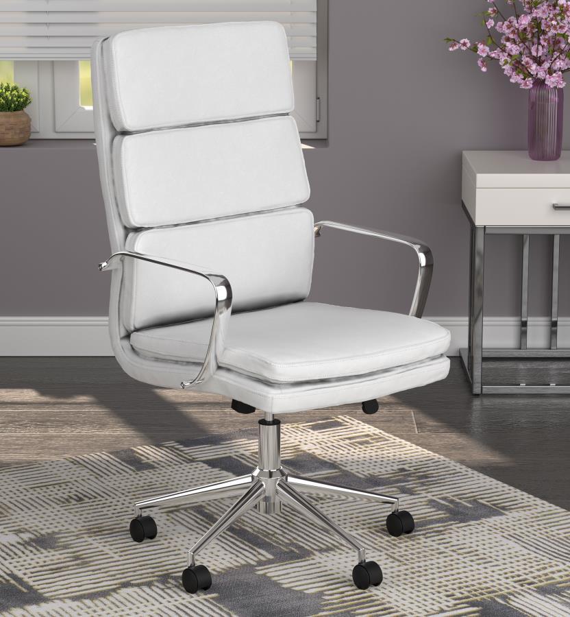 Ximena - Upholstered Adjustable High Back Office Chair CoasterEssence