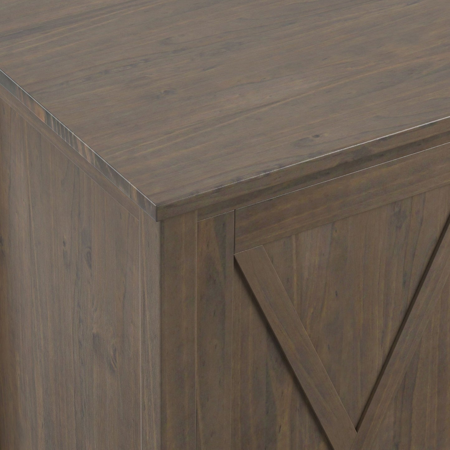 Ela - Sideboard With Wine Storage - Smoky Brown Simpli-Home