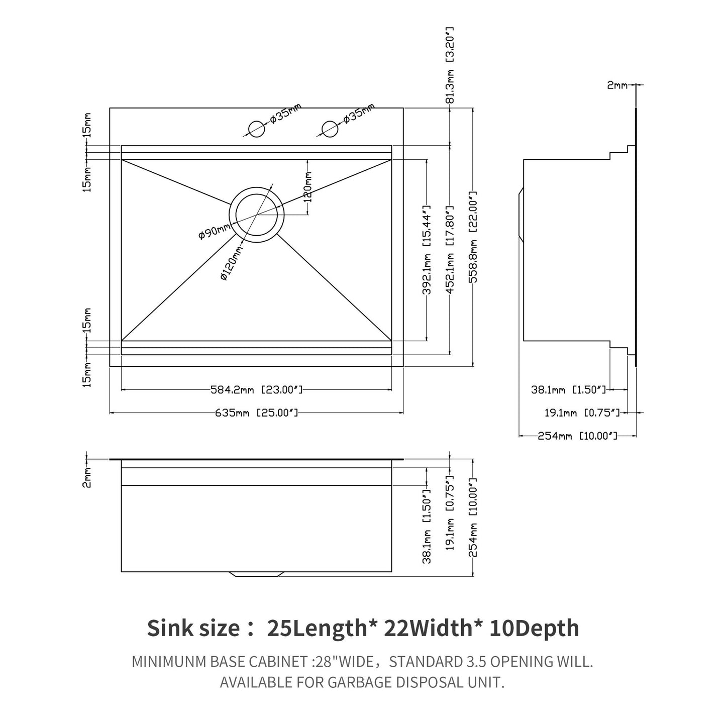 Drop In Kitchen Sink Stainless Steel 16 Gauge Daily Nest
