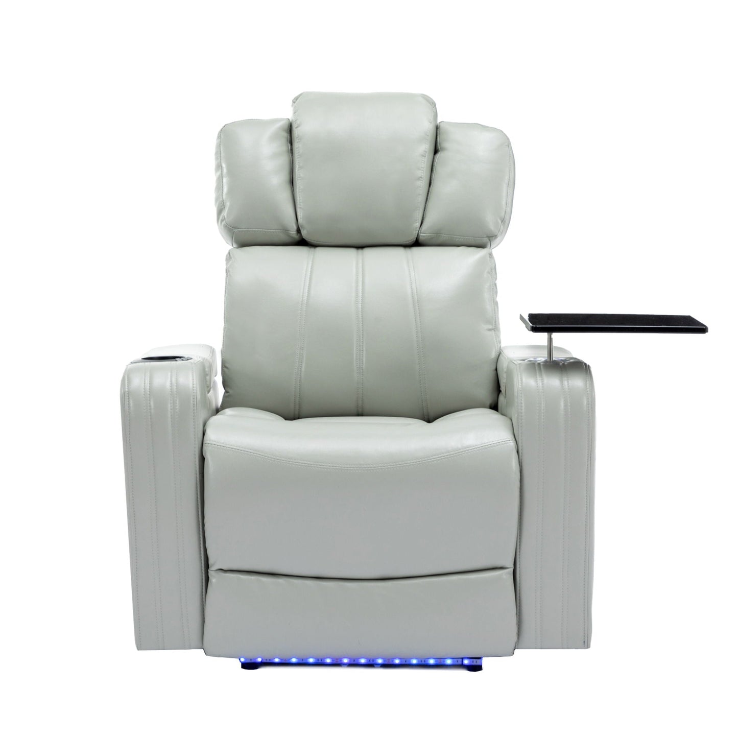 Power Recliner Theater Chair With Cooling Cup Holder, Bluetooth Speaker, LED Lights, USB Ports Hearth and Haven