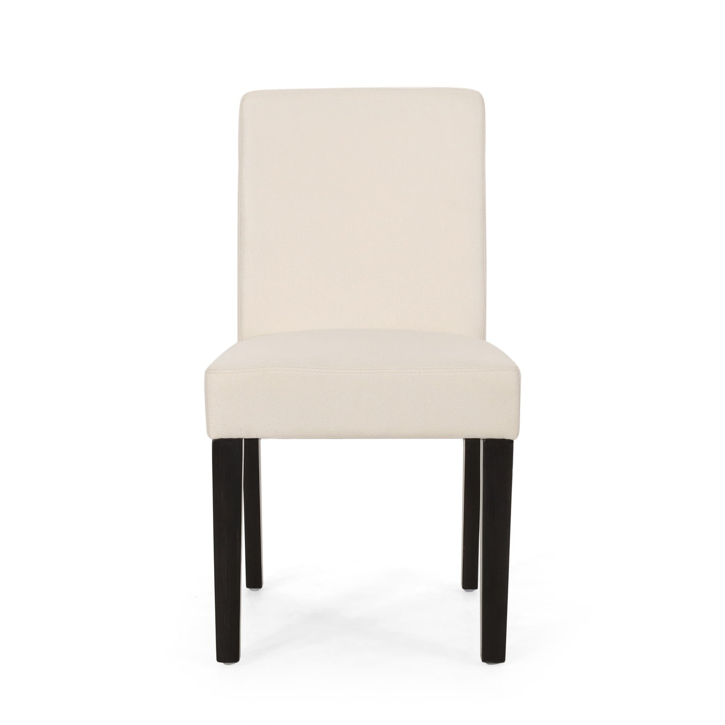 Contemporary Dining Chair With Upholstered Seating And Tapered Legs Noble House