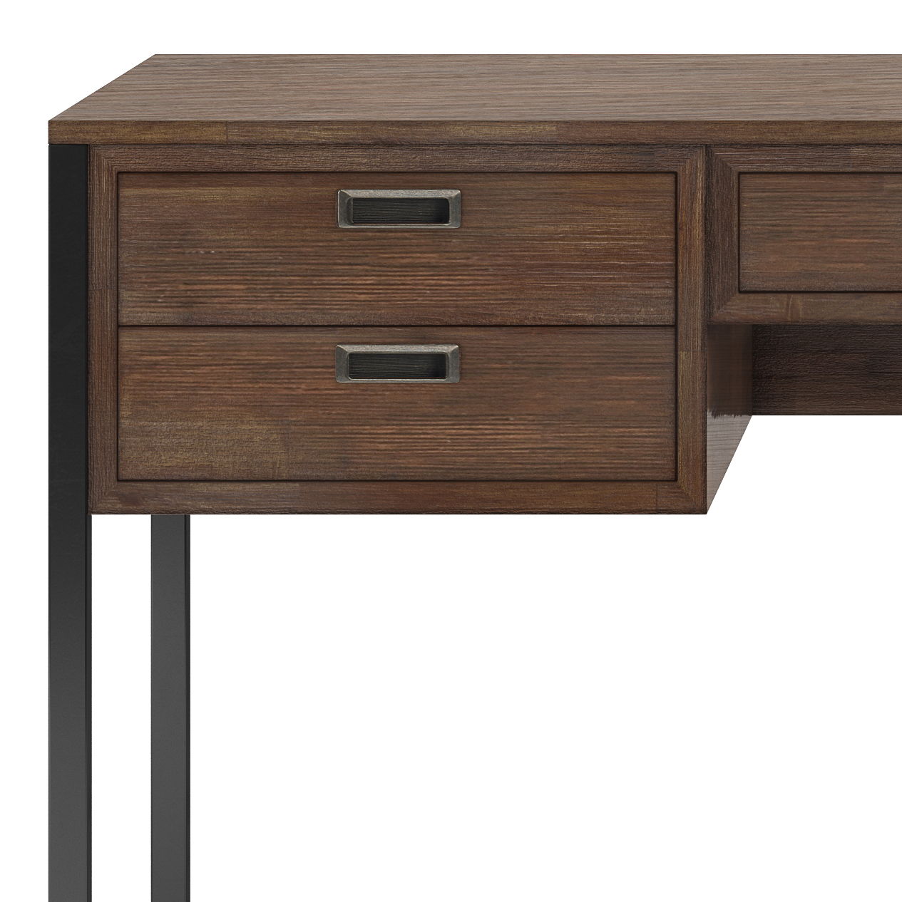 Richmond - Desk - Rustic Natural Aged Brown Simpli-Home