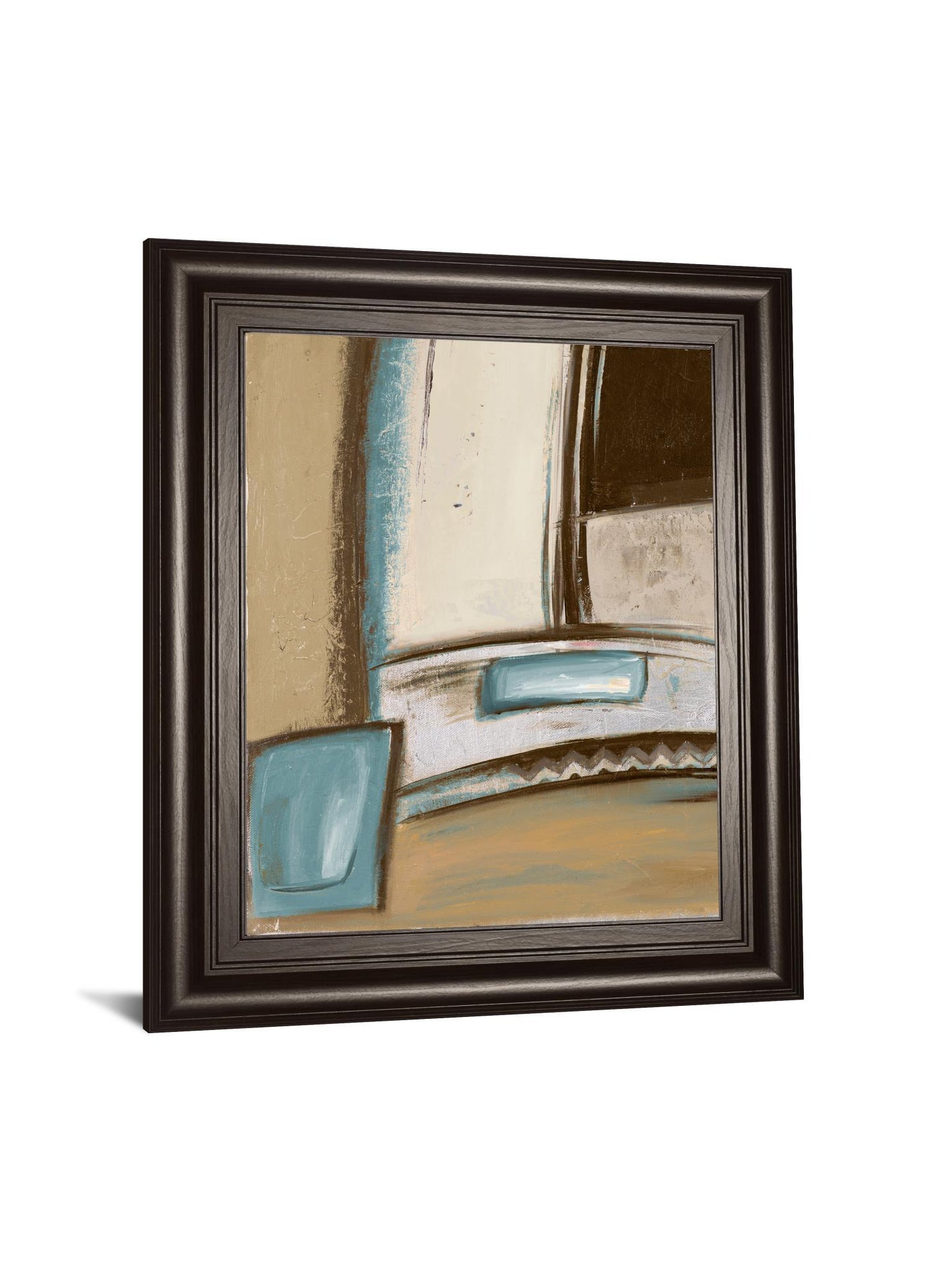 Time Flies On Blue I By Patricia Pinto - Framed Print Wall Art - Blue Classy Art