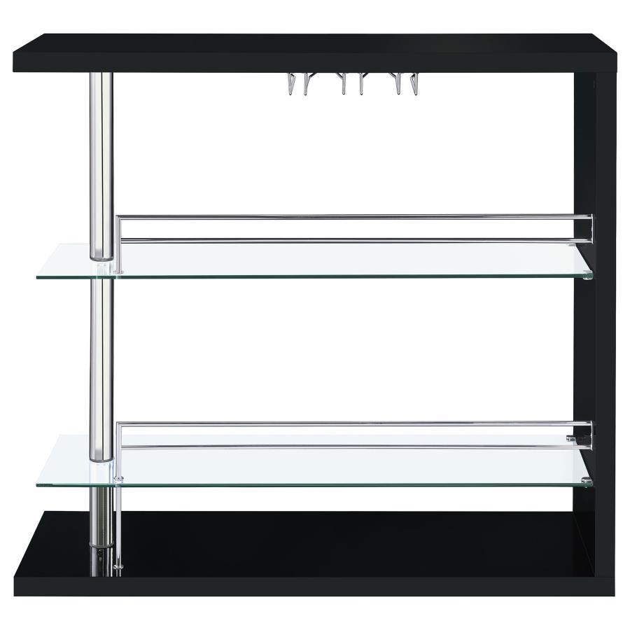 Prescott - Rectangular 2-Shelf Bar Unit CoasterEssence