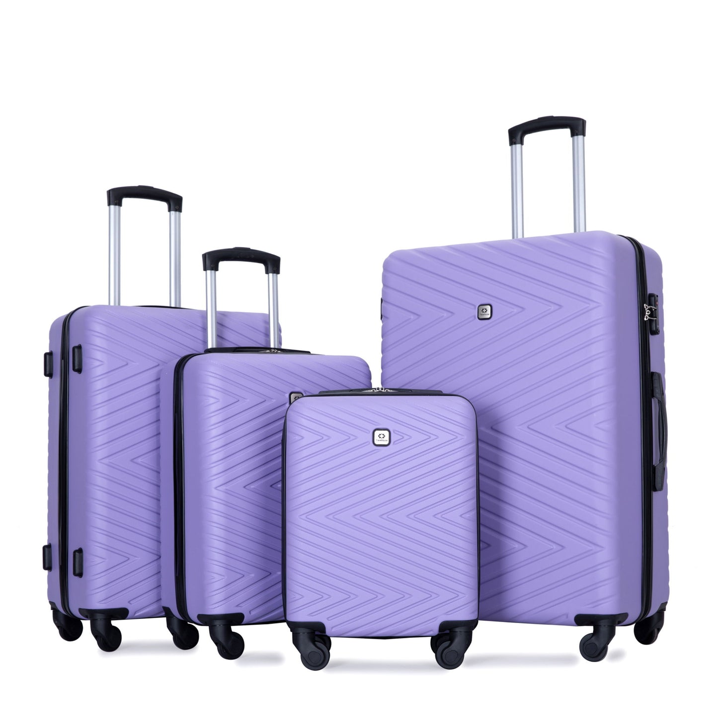 Luggage 4 Piece Lightweight Suitcase With Rotating Wheels With Tsa Lock, Daily Nest