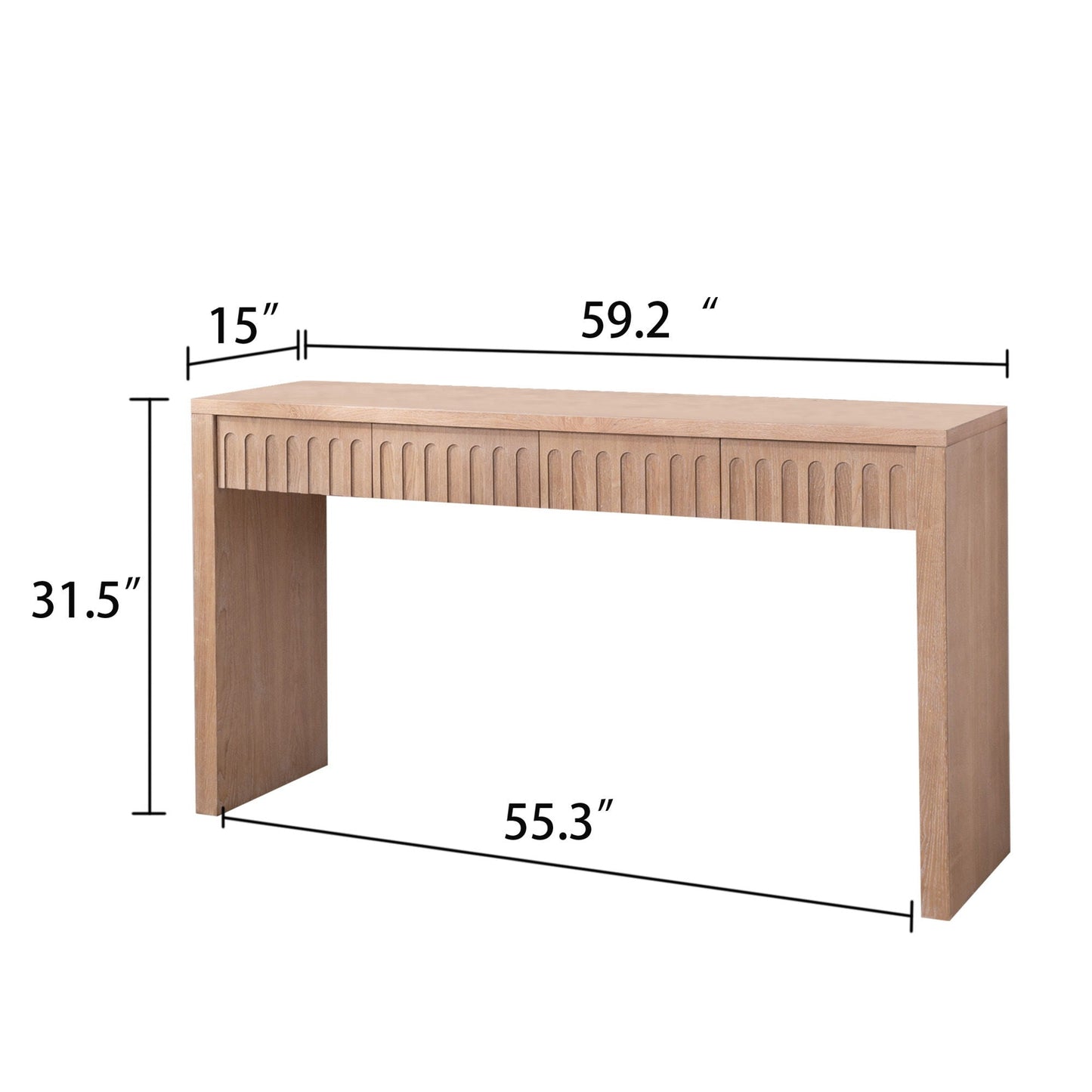Modern Console Table With 4 Drawers, Entryway Table Home Essentials