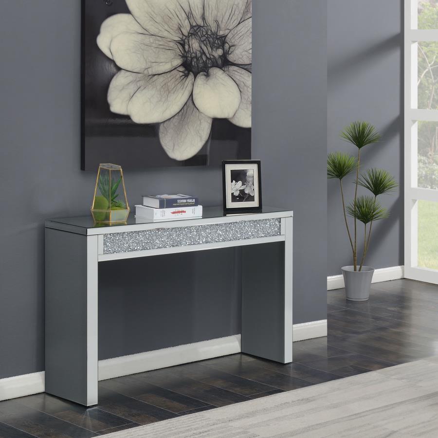 Gillian - Mirrored Acrylic Entryway Console Table - Silver CoasterElevations