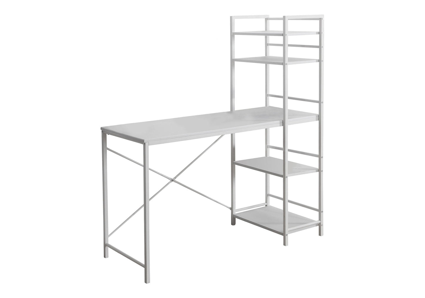 Computer Desk For Home Office, Laptop Storage Shelves 8th Street
