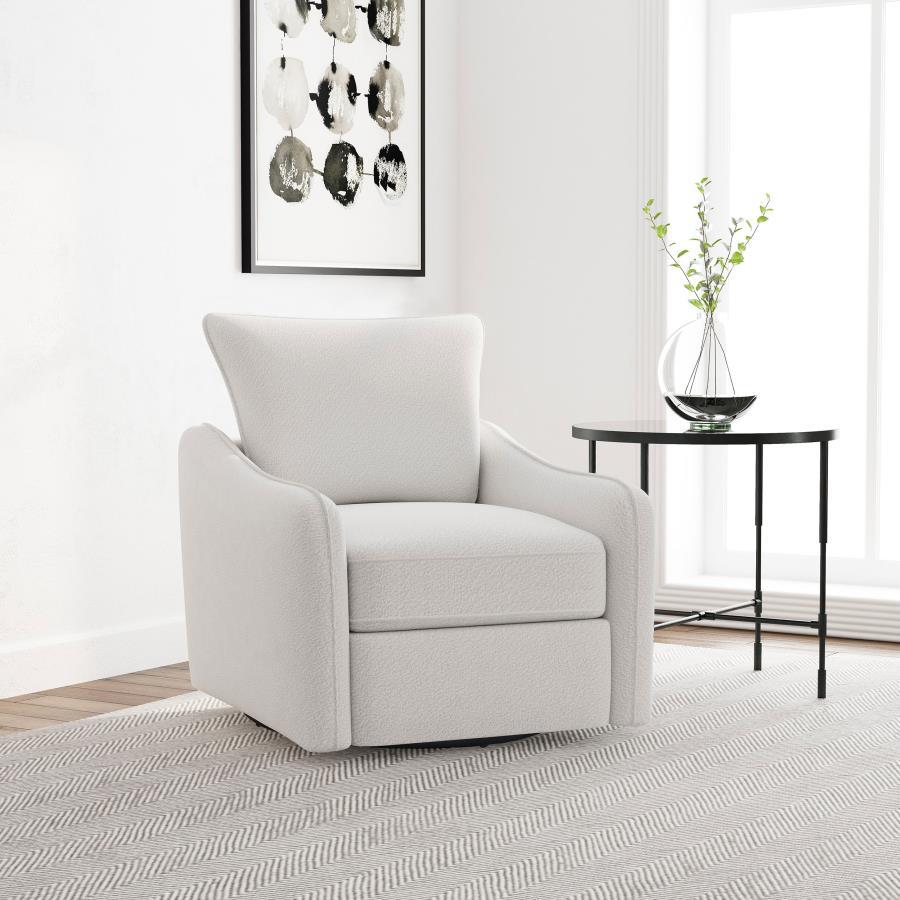 Madia - Upholstered Sloped Arm Swivel Glider Chair Coaster Fine Furniture