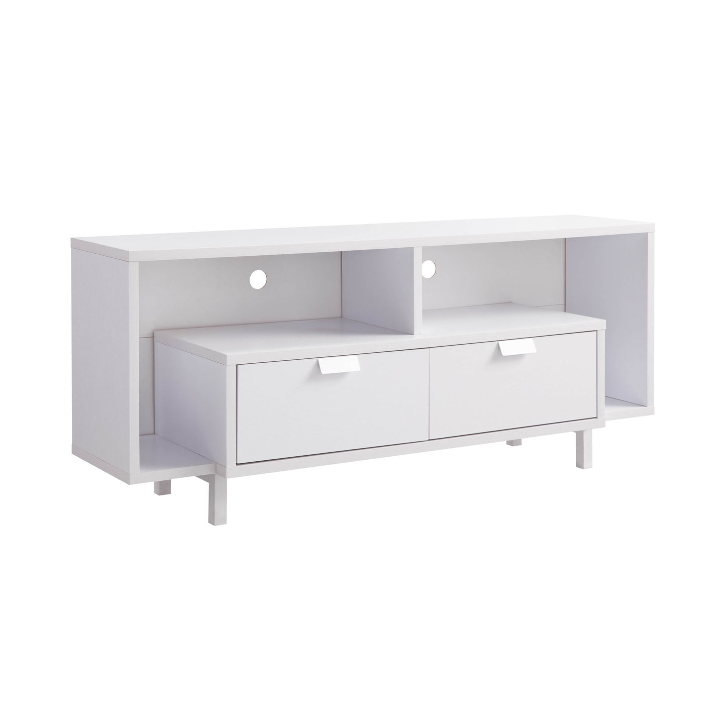 Modern TV Stand & Two Shelves And Two Drawers Home Essentials
