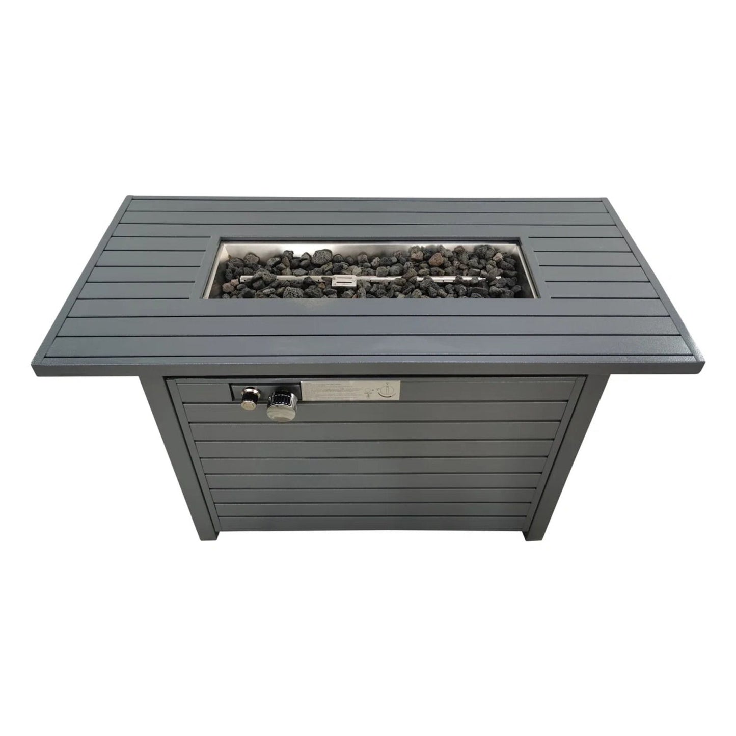 Outdoor Fire Pit Table With Lid Fuel Versatility LSI Patio Furniture
