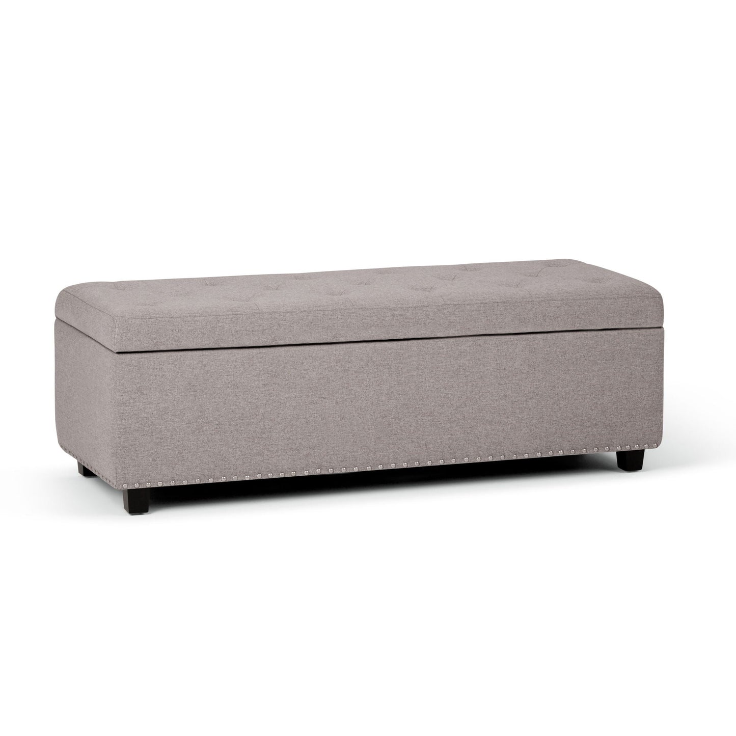 Hamilton - Upholstered Storage Ottoman Simpli-Home