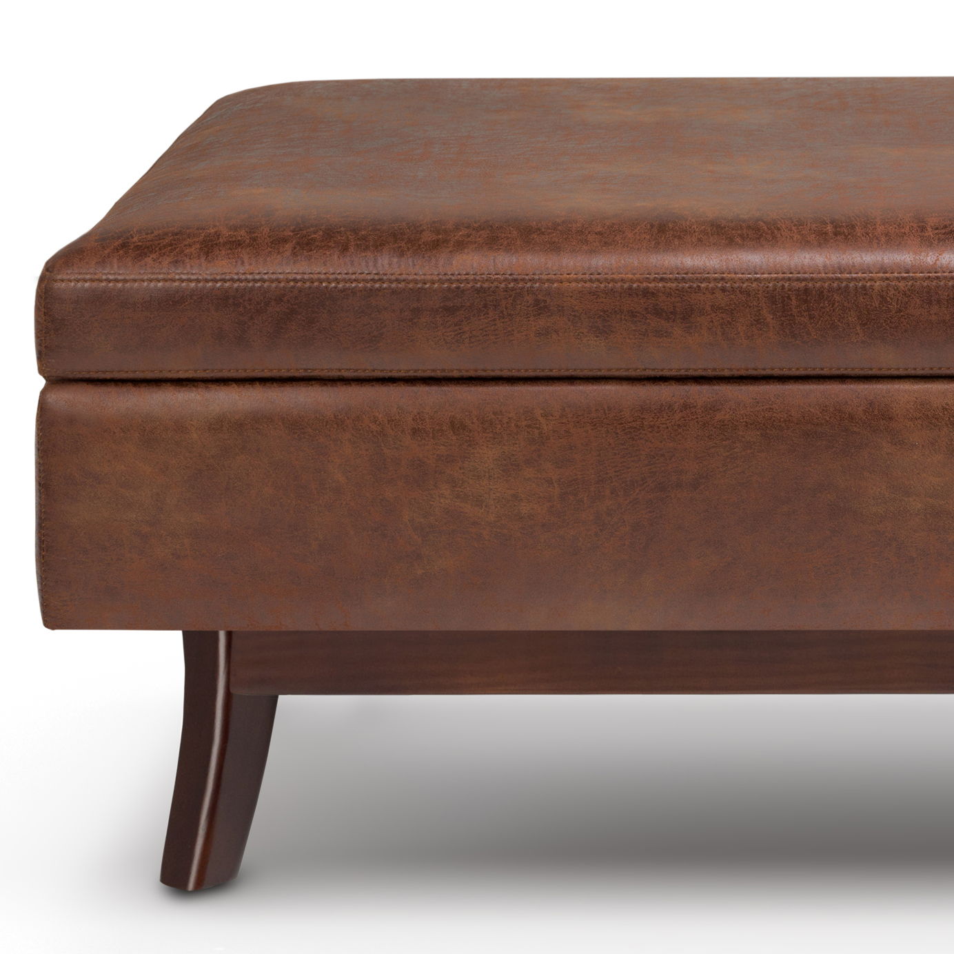 Owen - Upholstered Rectangular Storage Ottoman Simpli-Home