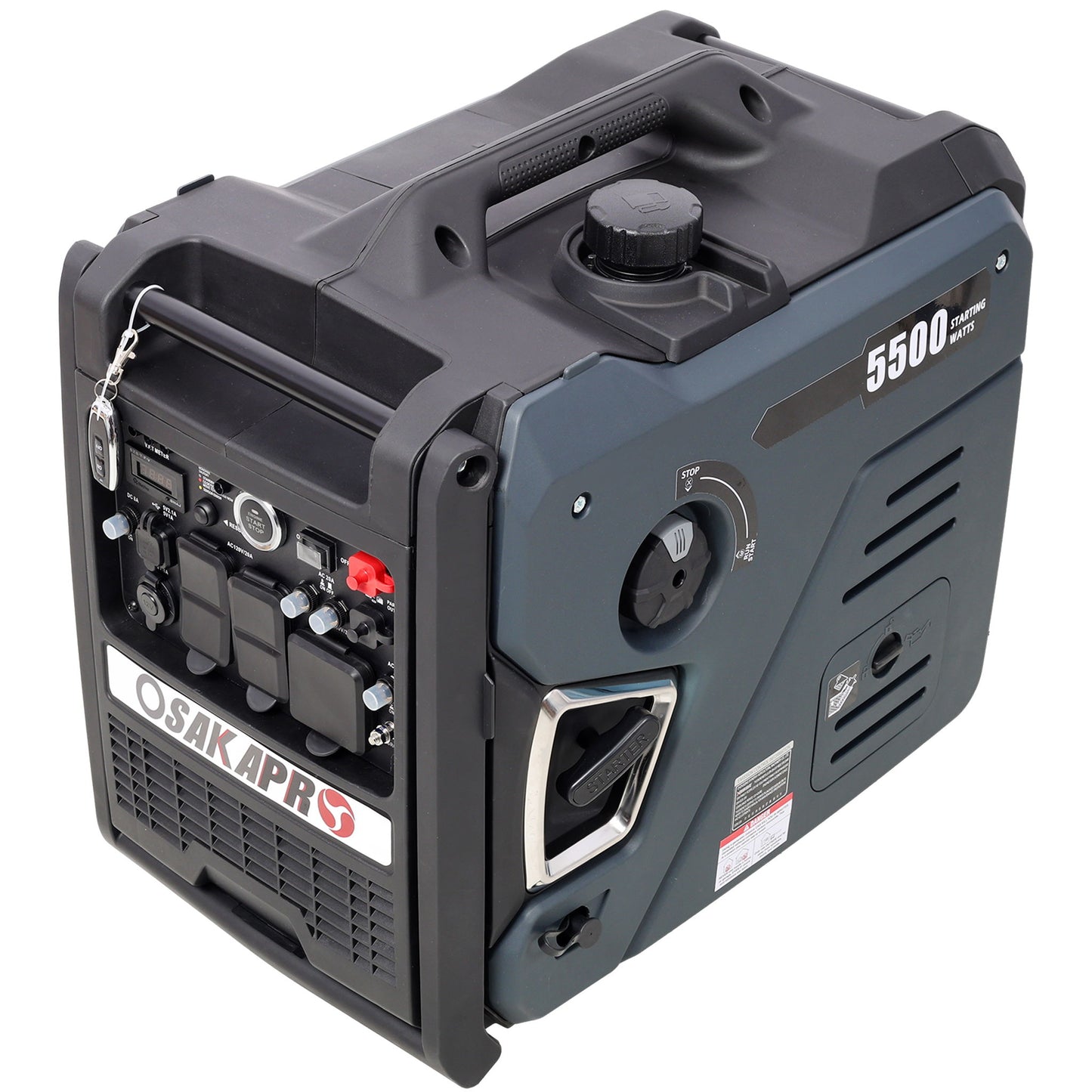 Super Quiet Inverter Generator 5.5Kw Portable Dual Fuel Electric & Remote Start Aluminium Daily Nest