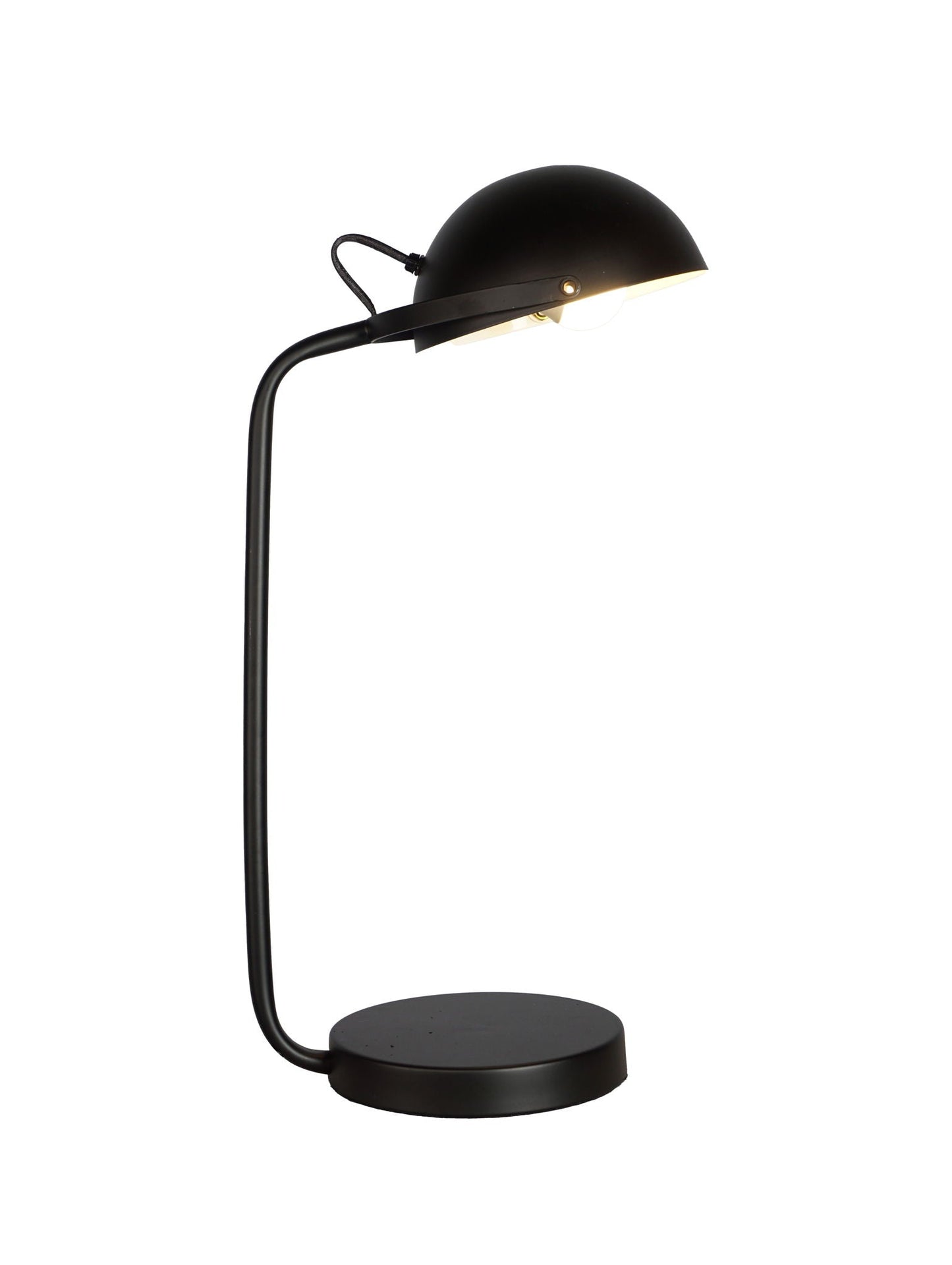 Table Lamp - Black Finish Crown Mark