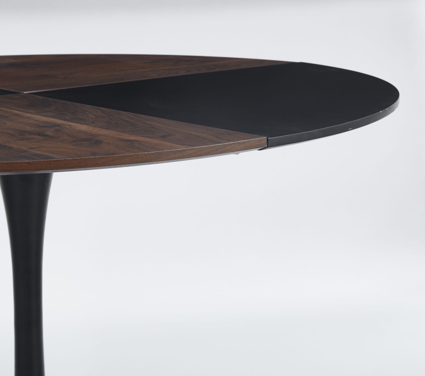 5 Pieces Dining Set, Table Metal Leg Mid-Century Dining Table For 4 - 6 People, Pedestal Dining Table, Table Leisure Coffee Table - Black Home Essentials