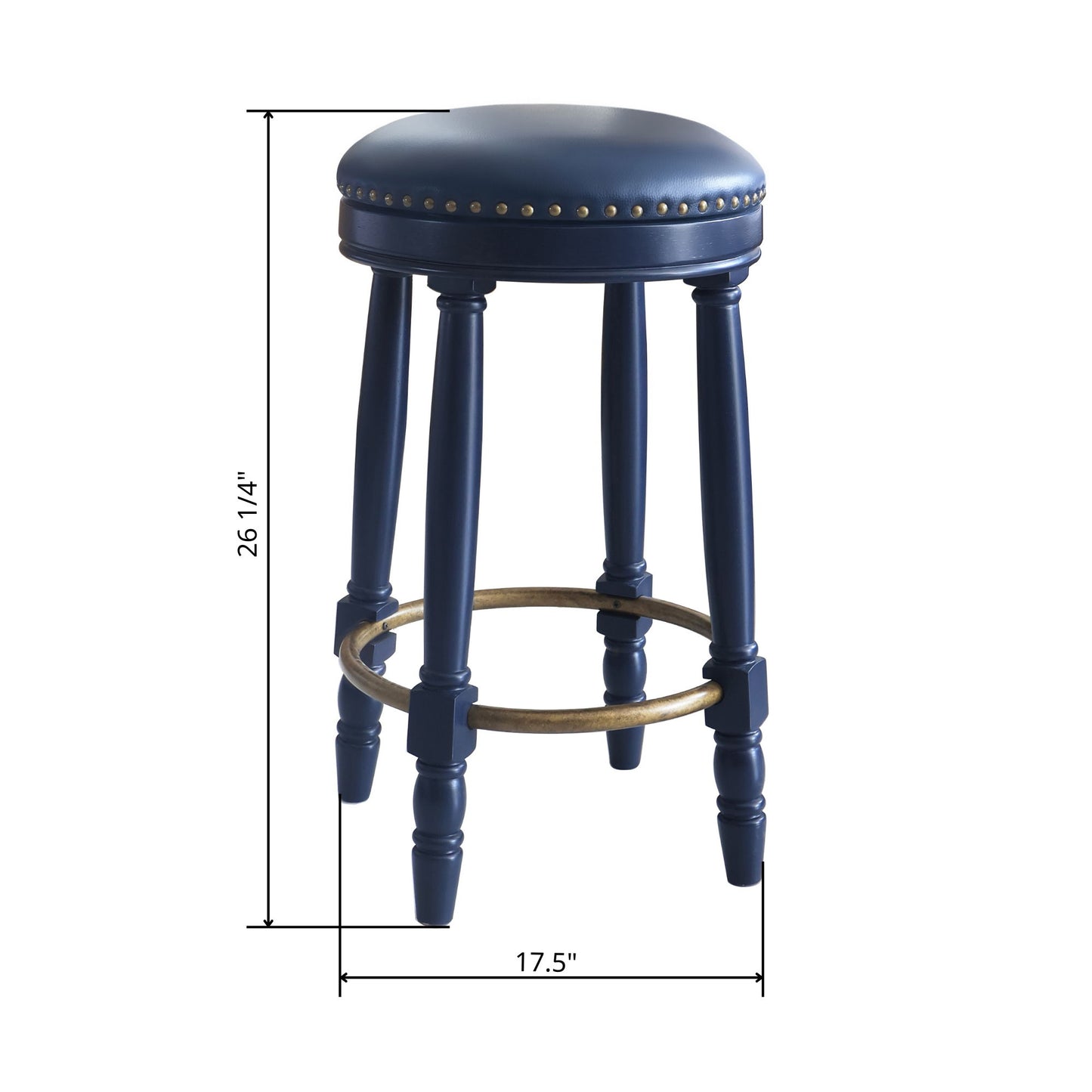 360° Swivel Wooden Barstools With Upholstered Seat, Counter Height (Set of 2) Home Essentials