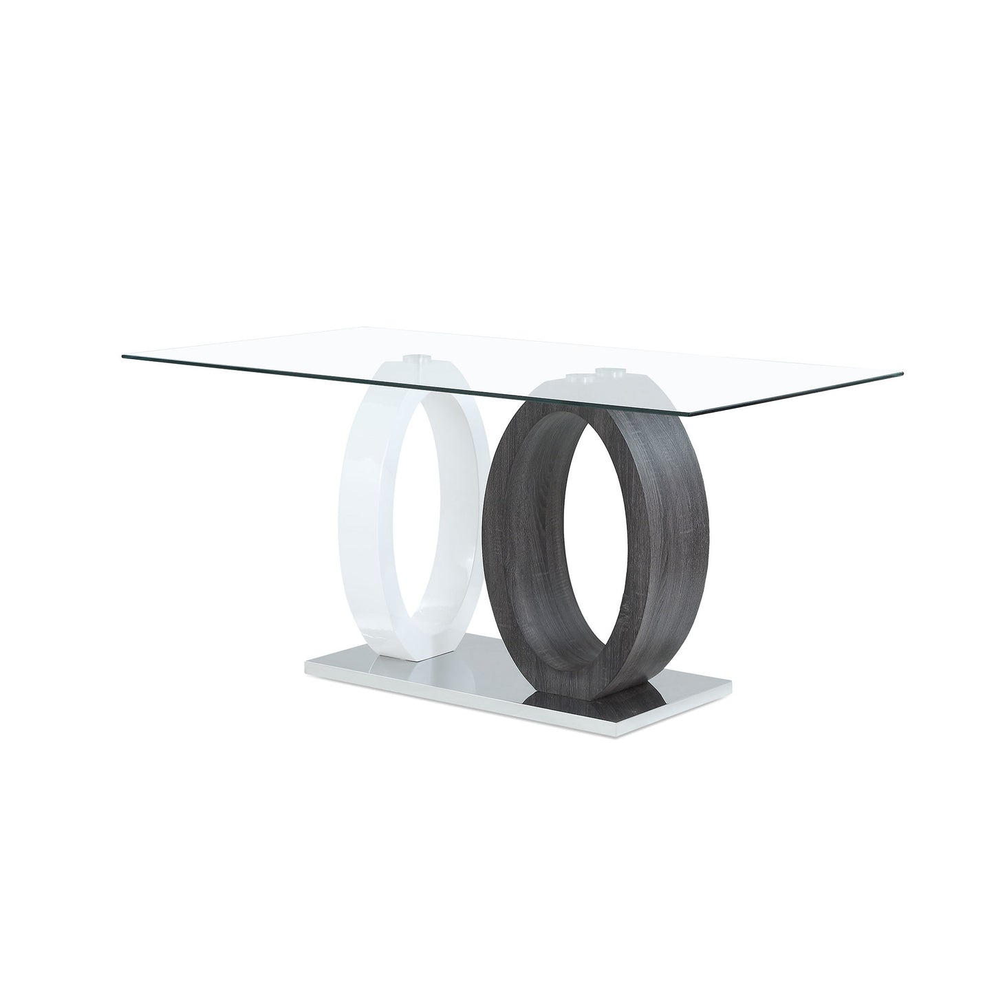Royce - Dining Table Ecom - White / Gray Global Furniture USA