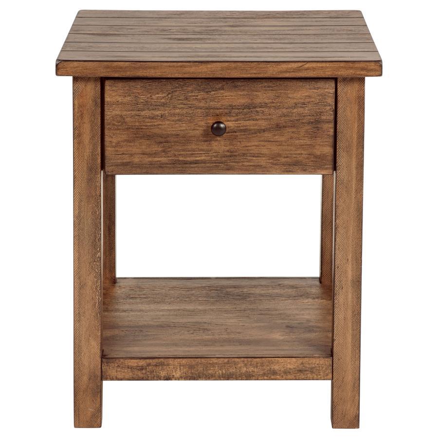 Payne - 1 Drawers Wood End Table with Shelf Coaster Fine Furniture