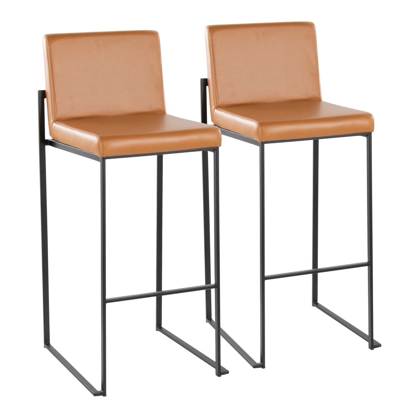 Fuji - Contemporary High Back Barstool Elegant Design Lumi Source