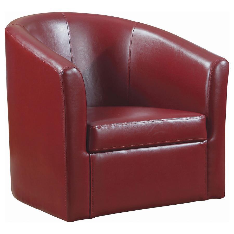 Turner - Upholstered Barrel Back Swivel Chair CoasterEssence