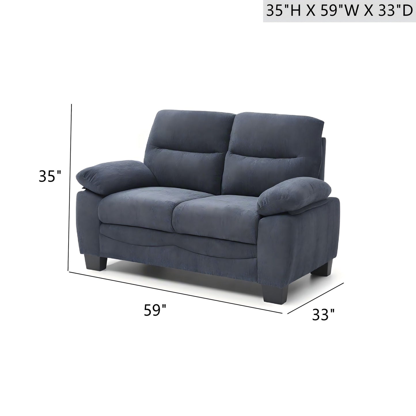 Summerton - Loveseat With Pillow Top Arms And Removable Back Glory Furniture