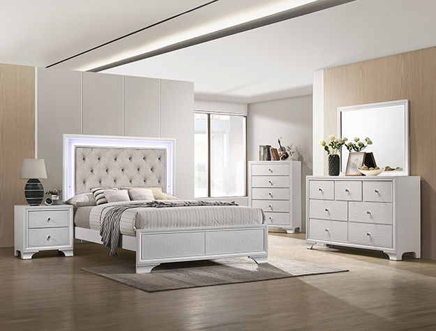 Lyssa - Bed With LED Crown Mark