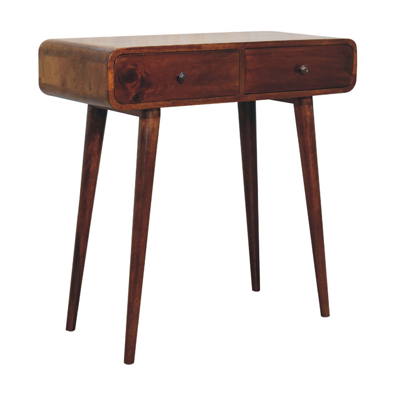 Curved Hallway Table - Chestnut Artisan Furniture
