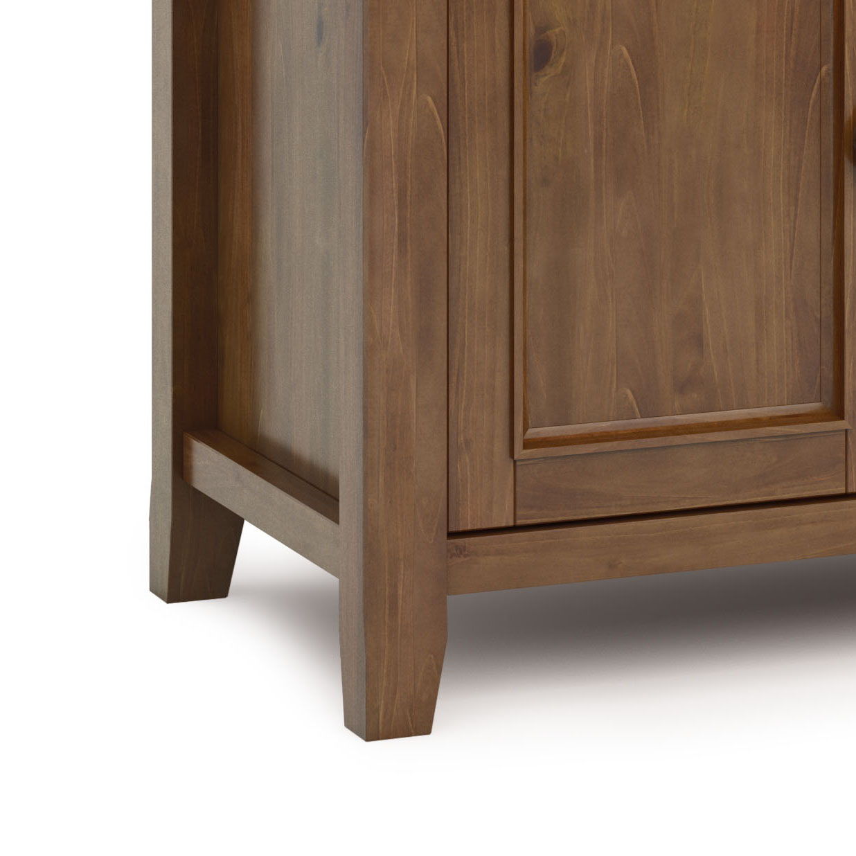 Amherst - TV Media Stand - Medium Saddle Brown Simpli-Home