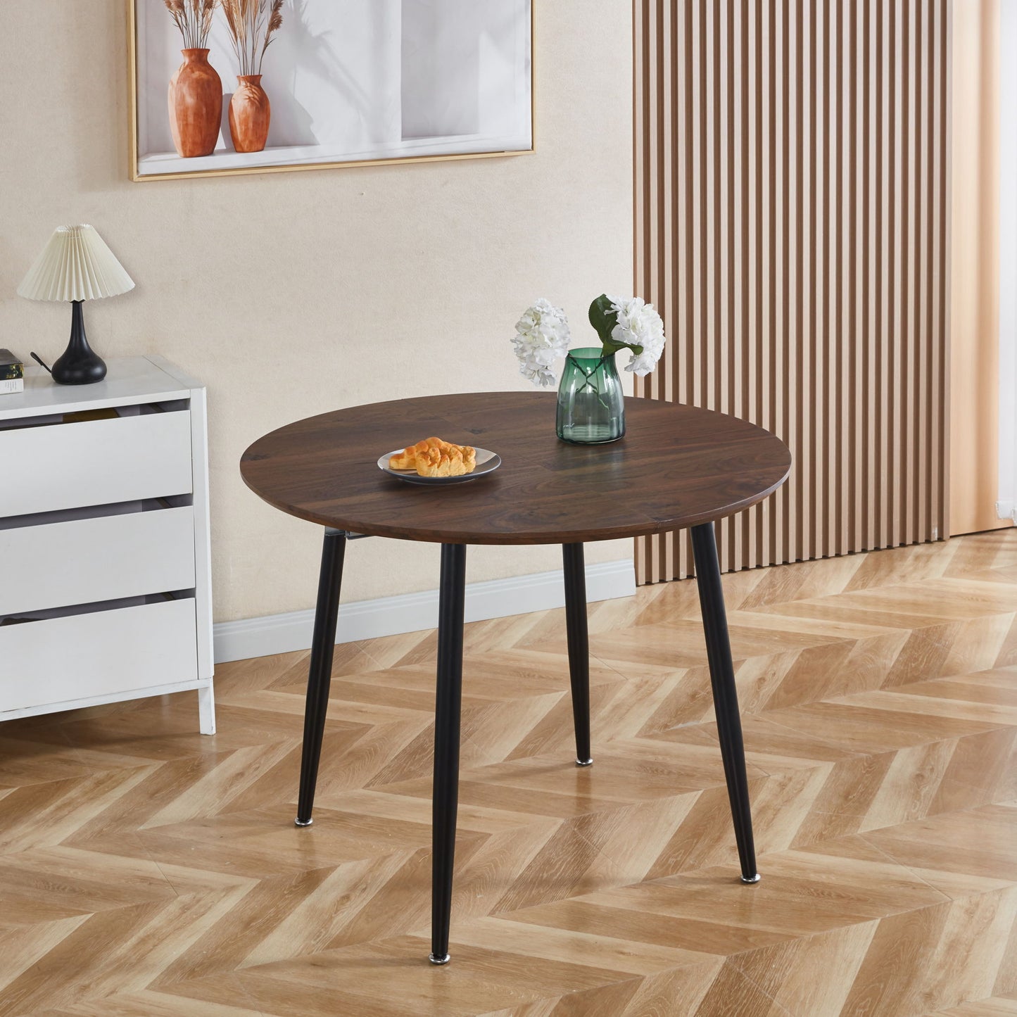 Extensible Table, Dining Table, Office Table, Coffee Table Metal Leg Home Essentials