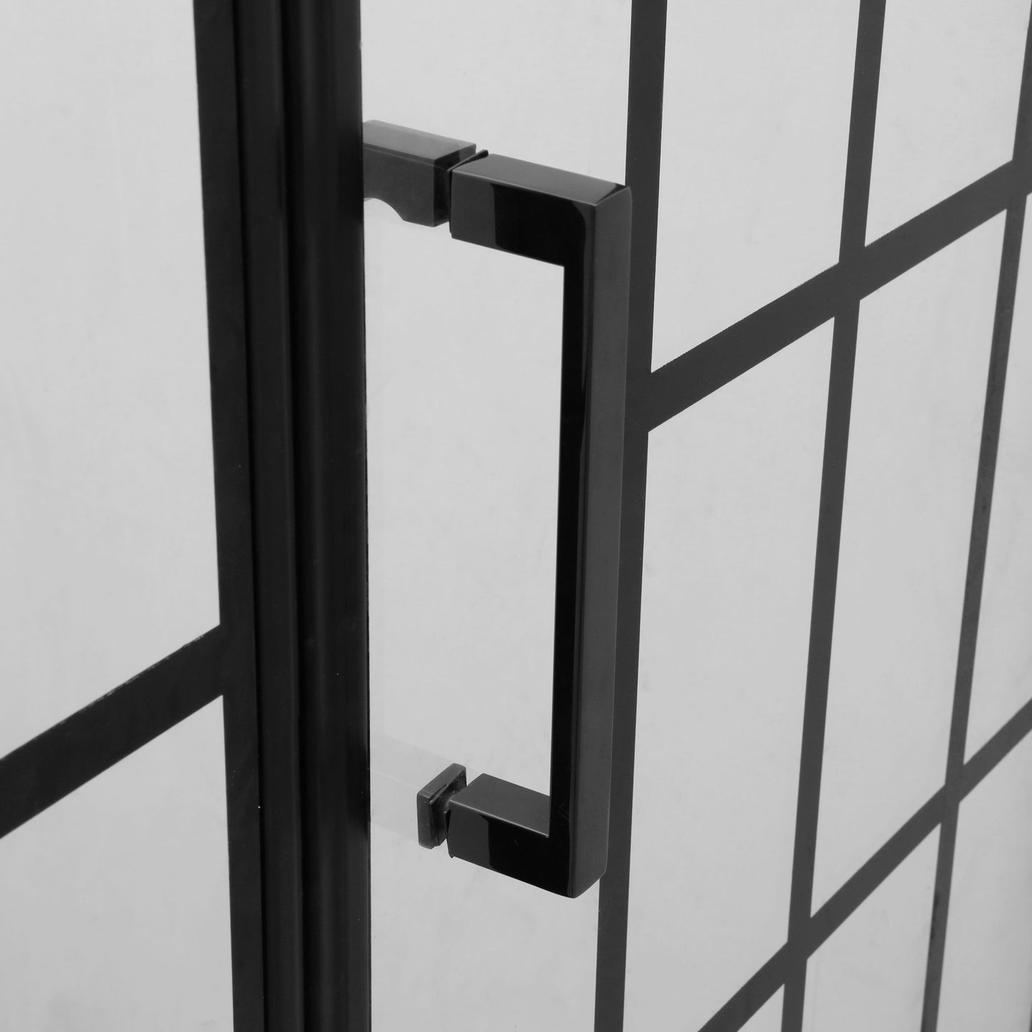 Frameless Pivot Shower Door With Pattern Glass, Open Entry Design Daily Nest