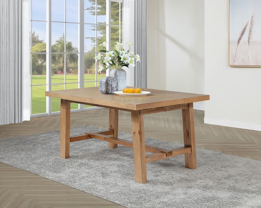 Middleton - Extension Leaf Dining Table - Natural Brown Coaster Fine Furniture