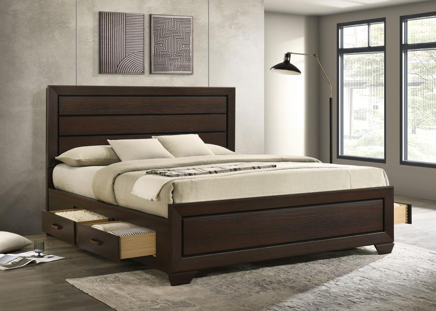 Kauffman - Wood Storage Panel Bed CoasterEveryday