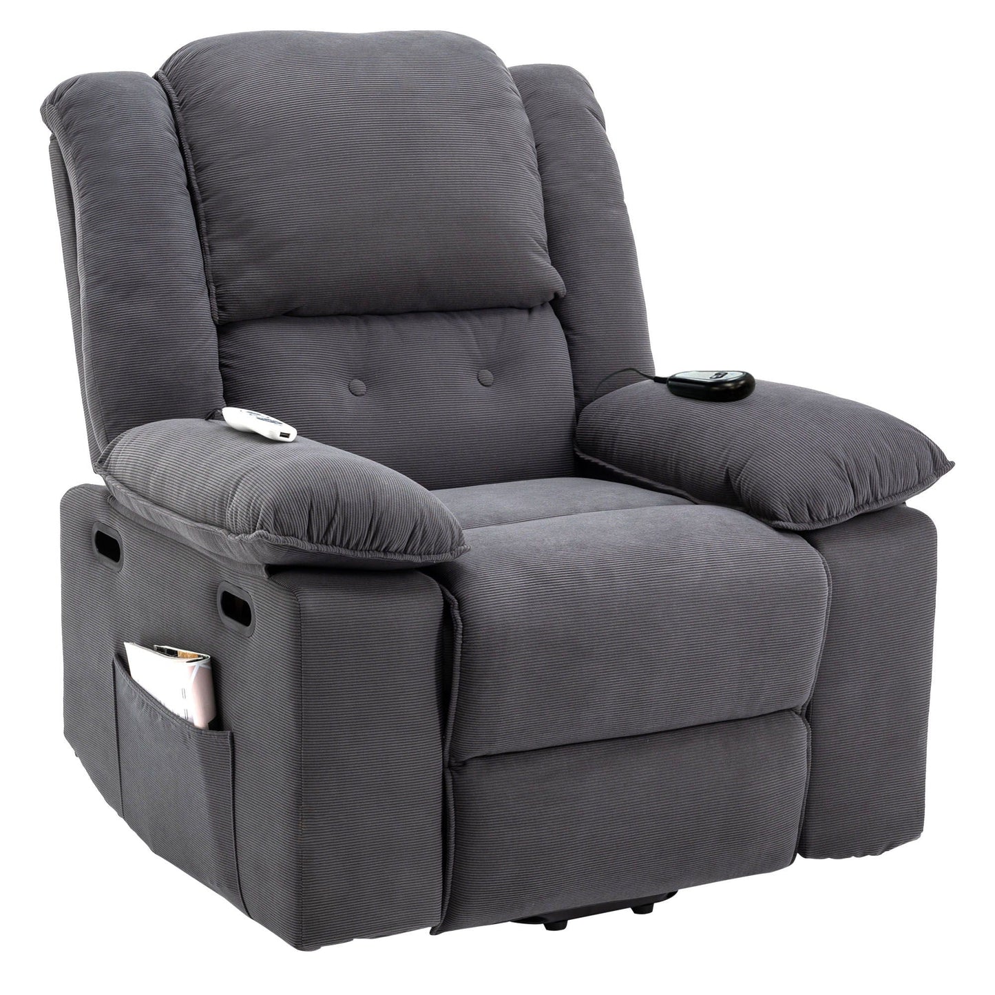 Massage Recliner Power Lift Chair With Adjustable Massage And Heating Function Hearth and Haven