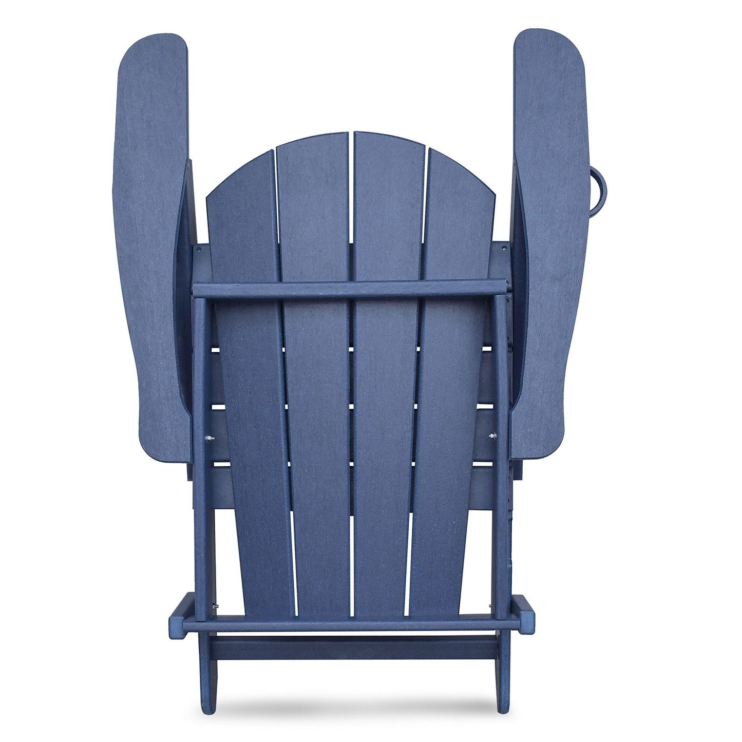 Folding Outdoor Adirondack Chair For Relaxing, Hdpe All-Weather Fire Pit Chair, Patio Lawn Chair For Outside Deck Garden Backyardf Balcony - Navy Blue Home Essentials