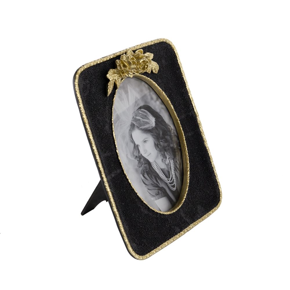 Vintage Photo Frame - Gold / Black Daily Nest