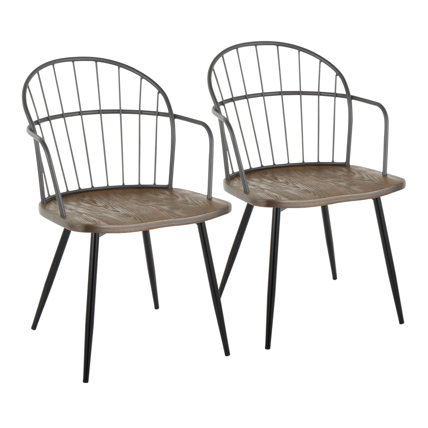 Riley - Farmhouse Arm Chair (Set of 2) Lumi Source