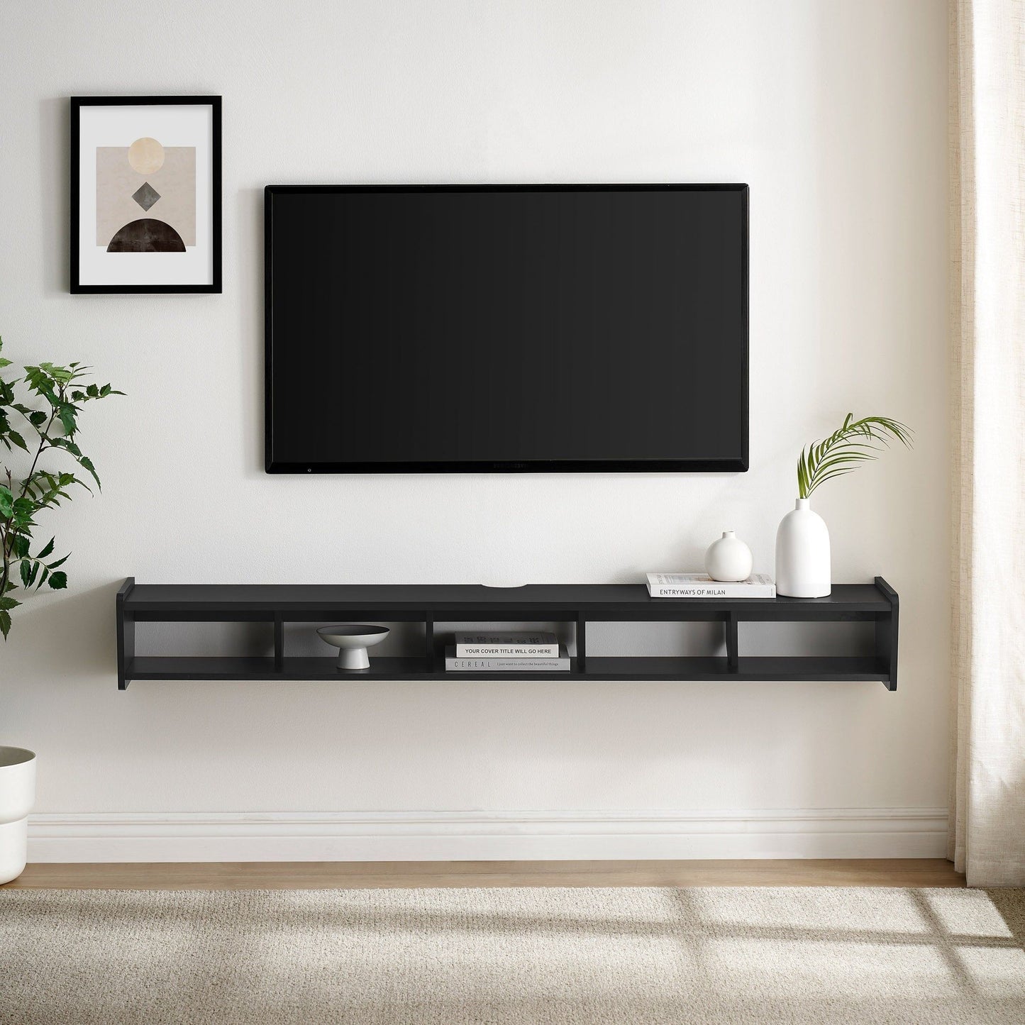 Modern Wall-Mounted Floating TV Stand Walker Edison
