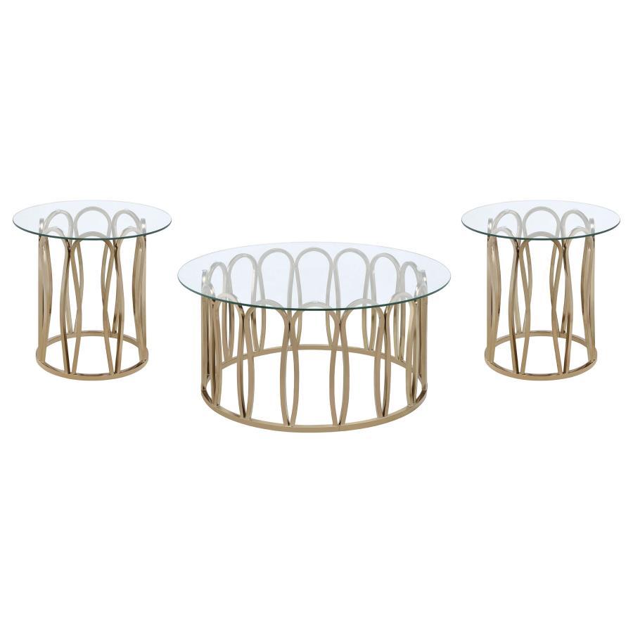 Monett - Coffee And End Table Set Coaster Fine Furniture