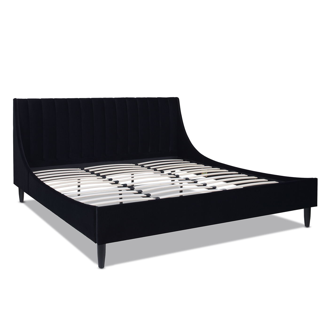 Aspen - Vertical Tufted Modern Headboard Platform Bed Set Jennifer Taylor Home